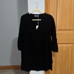 NWT Grifflin Paris Black Long Sleeve Midi Dress Women’s Size Small